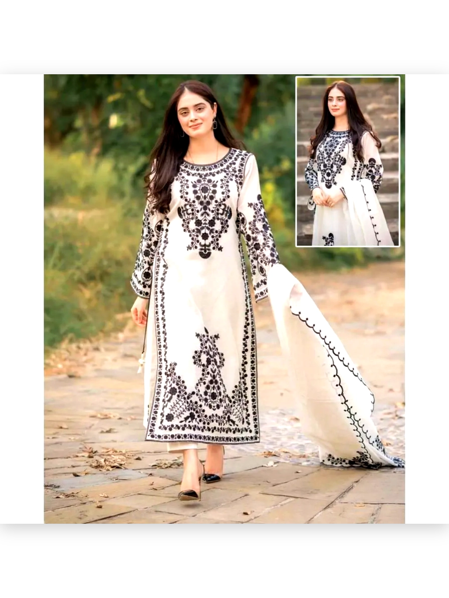 ivory festiva — premium embroidered festive 3 piece suit ivory festiva — premium embroidered festive 3 piece suit