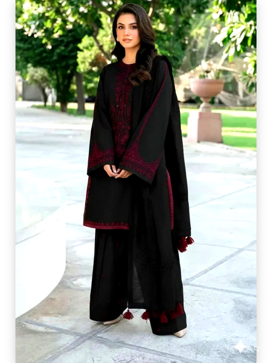obsidian grace — luxury embroidered lawn 3 piece suit obsidian grace — luxury embroidered lawn 3 piece suit
